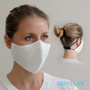 Leichte Stoffmaske aus 100% nachhaltiger Baumwolle, fein gewebt und von Hand genäht