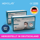 zzt. ausverkauft: Atemschutzmaske FFP2 mit CE2233 Kennzeichnung, einzeln im Polybeutel verpackt – Made in Germany